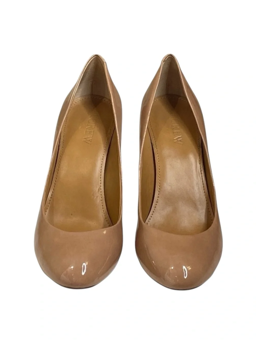 J. Crew ༄ Classic Round Toe Patent Leather Pumps ༄ Nude Pink 6M ༄ Spring Formal